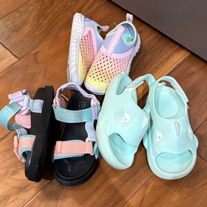 Little Girls Colorful Kids Play Sandals Set